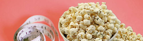 Tape measure with Popcorn Keto Friendly