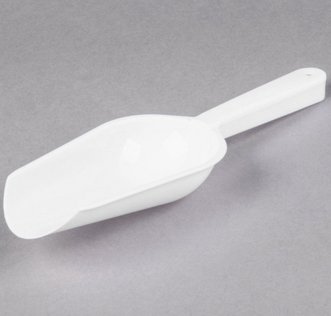 White 6 oz. Popcorn scoop