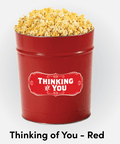thinking of you red popcorn tin