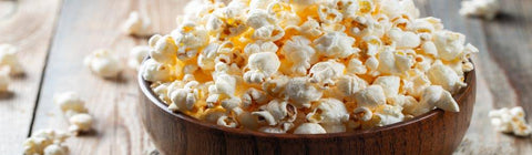 Popcorn in bowl for Breakfast