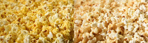 Kettle Corn vs. Popcorn side by side