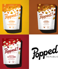 3-pack Stand Up Pouches including Cheddar, Kettle Corn, and Caramel Popcorn flavors