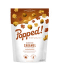 Medium bag of small batch, air-popped Caramel Popcorn from Popped! Republic on white background