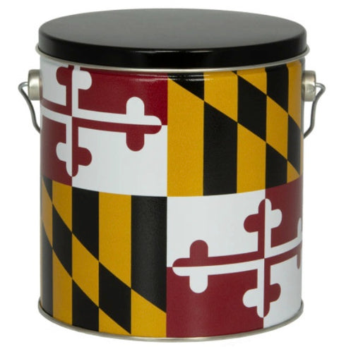 maryland flag popcorn tin