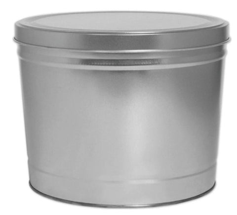 3.5 gallon silver tin from Popped! Republic