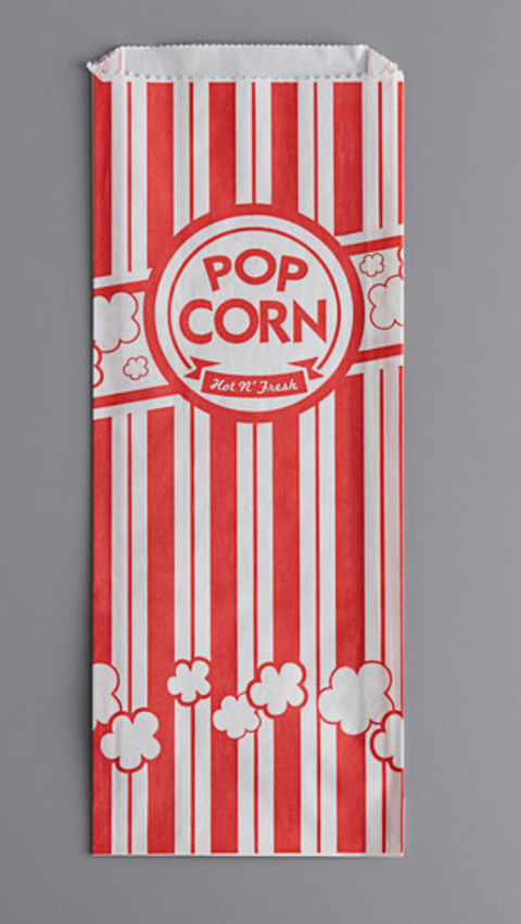 Paper Bags - 2 oz Popcorn Bag - 50 Pack
