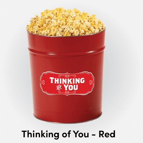 3.5 gallon thinking of you popcorn tin