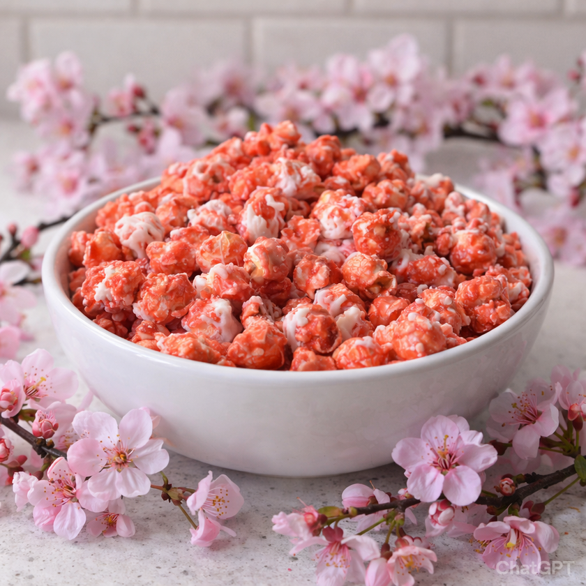 COMOCOWALL\"popcorn\" pink × red Amazon.com: Gourmet Pink Strawberry Colored Popcorn by It's Delish